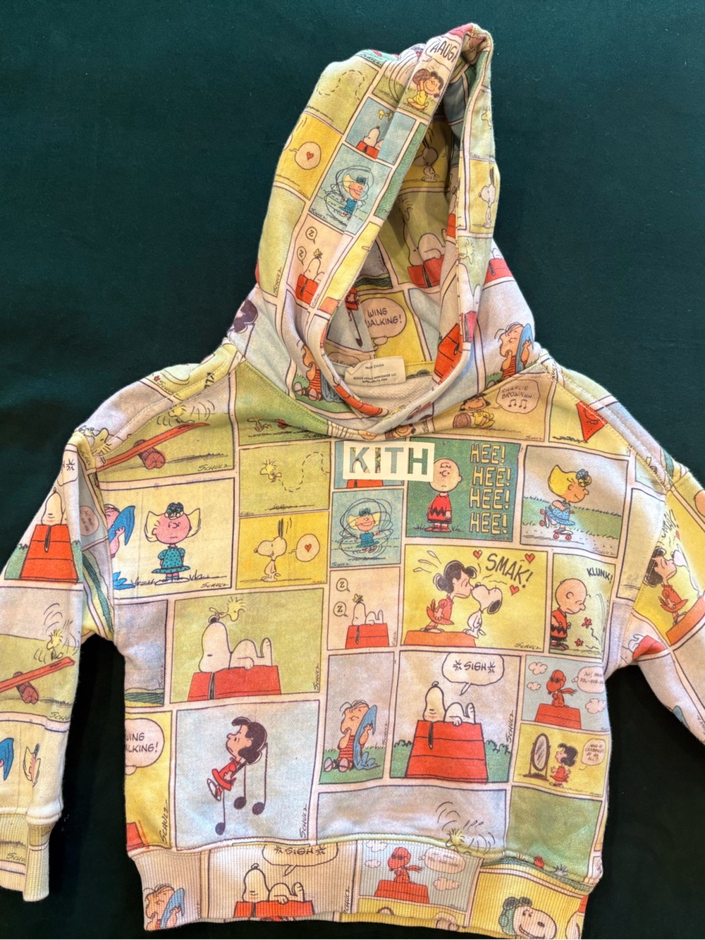 Kith Kids Pastel Multi Peanuts Comic Panel Hoodie